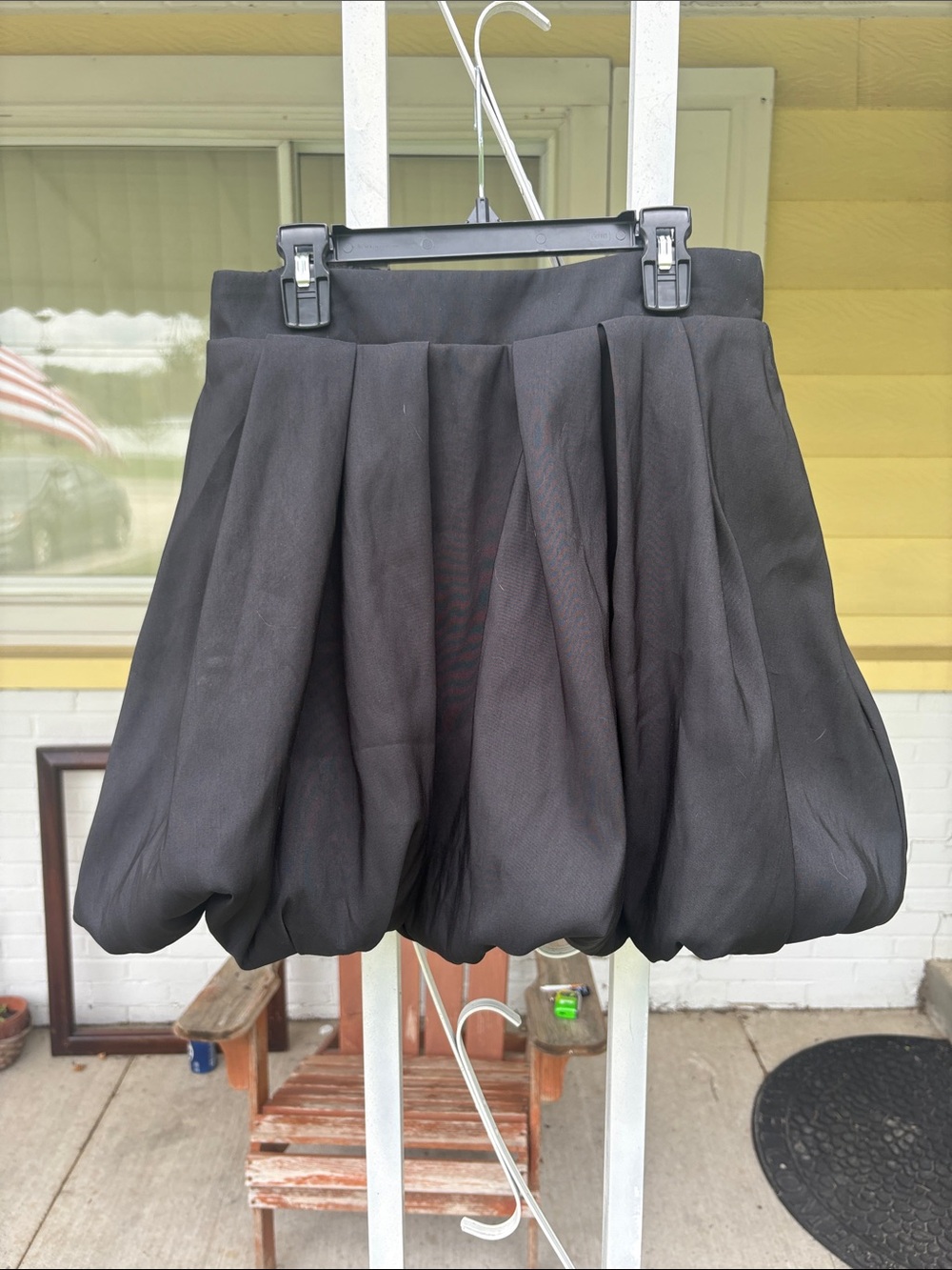 a new day Black Bubble Circle Skirt